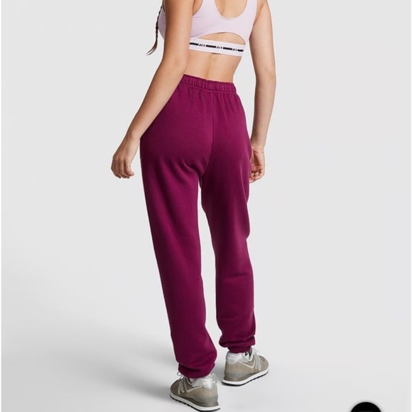 Vs pink ivy fleece relaxed sweatpants ivy fleece full zip hoodie Sz xl magenta - Picture 3 of 10